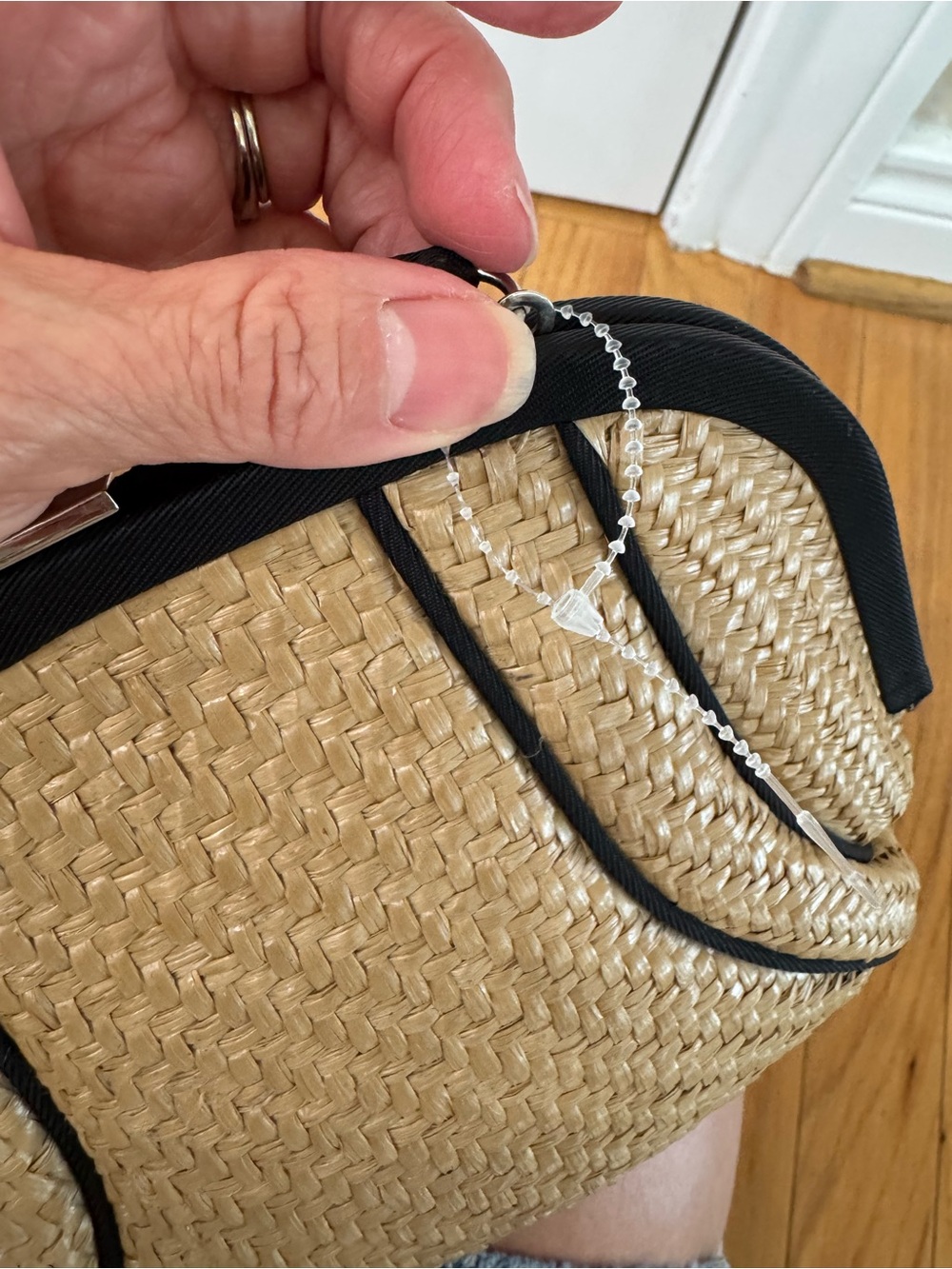 Ann Taylor Loft Straw Handbag NWOT - Picture 4 of 7